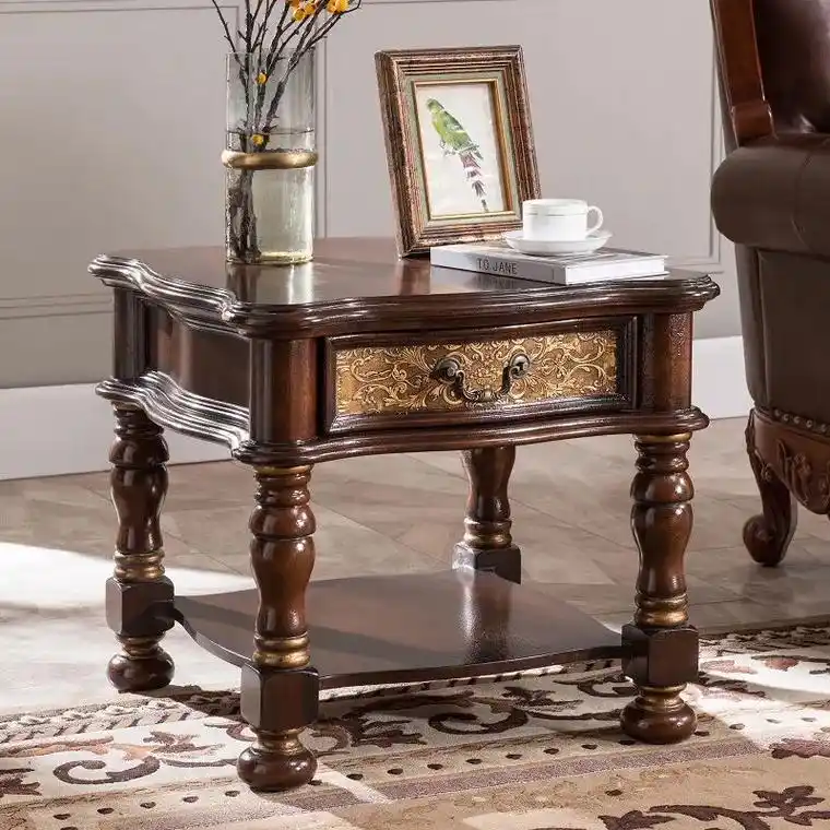 美式风格彩绘边几地中海手绘批量小边几角几灯台沙发几角柜