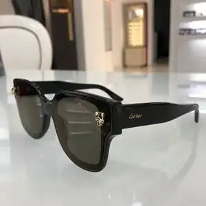 正品cartier卡地亚时尚休闲全框豹头男太阳眼镜墨镜女ct0357sa