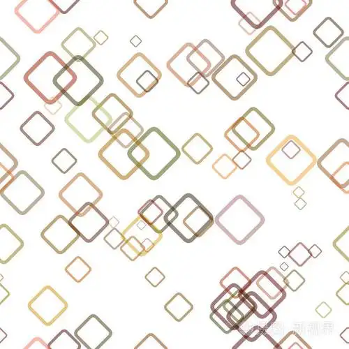 无缝的几何方形图案背景-矢量图形设计从随机的对角方块