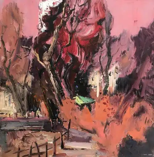 红树,丁廷华, 2017年布面油画 | 衍艺圈 - topart.