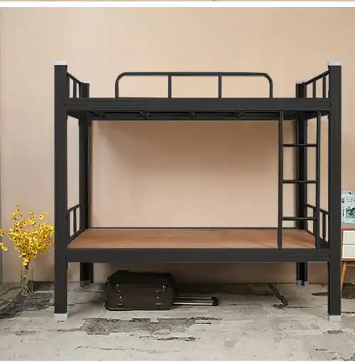 鑫虎威双层床钢架床高低床宿舍床公寓床铁架床单人床上下铺员工宿舍床