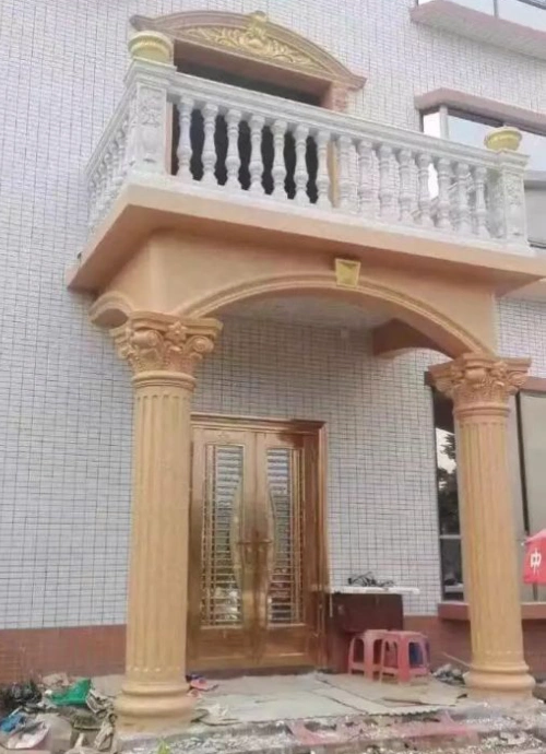 欧式罗马柱施工效果大全