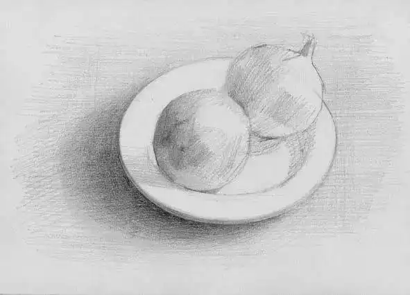 素描盘子步骤分享素描