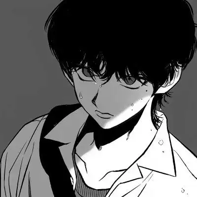 痞帅黑白动漫男头像图片