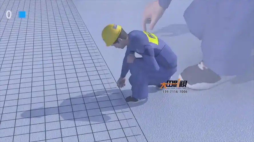 路面施工动画 超高性能混凝土施工动画 桥面混凝土施工动画 uhpc施工