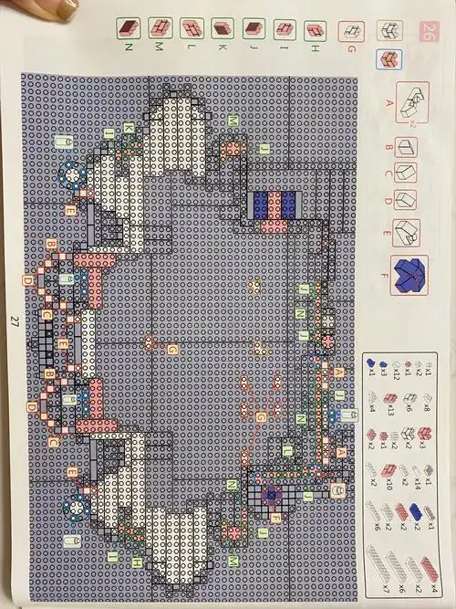 粉色迪士尼城堡颗粒积木说明书(26-34)