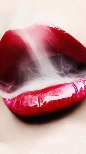 唯美烈焰红唇壁纸