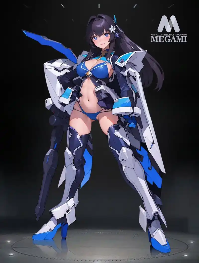 画师decal design 少女与机甲角色概念设计欣赏