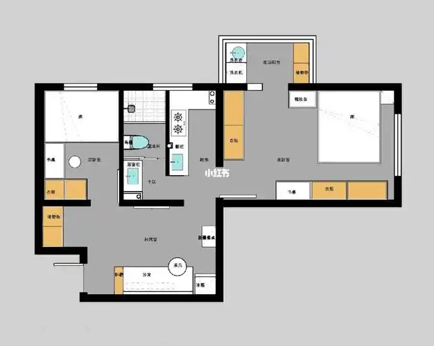 笔记灵感92房子概括:房子是位于北京西直门附近的套内45平米的老