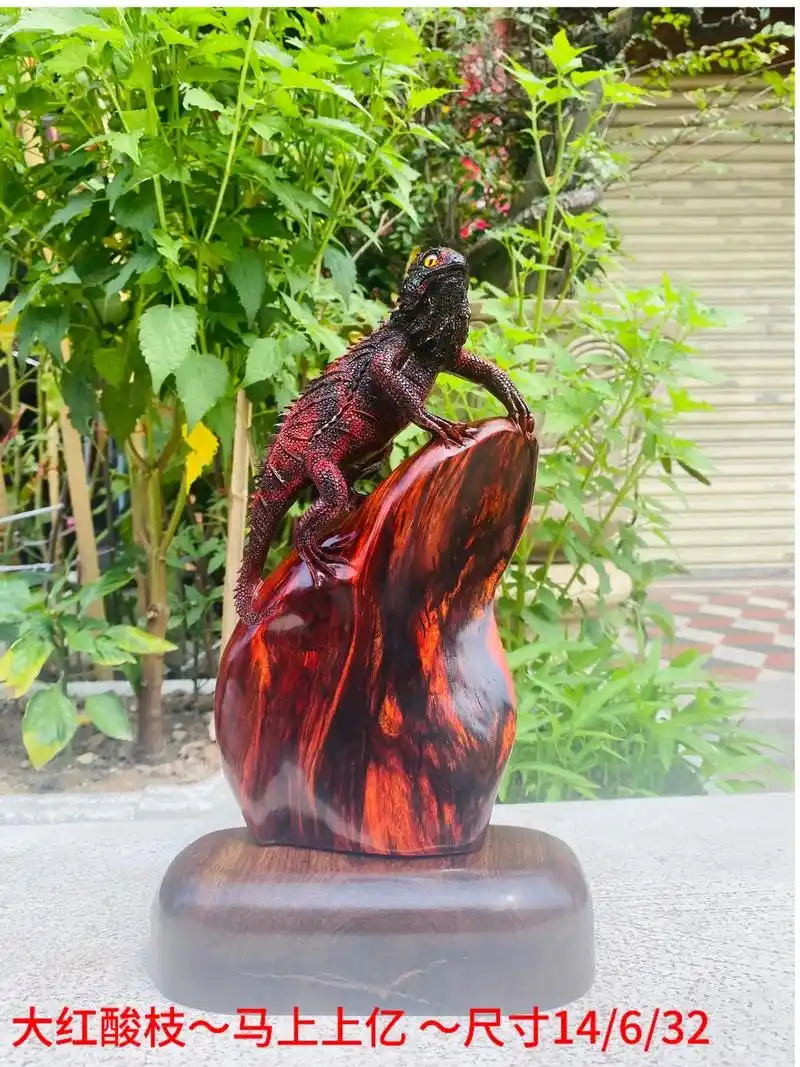 上热门 大红酸枝,珍稀木材,纹理细腻且独特.其材质坚硬,色 - 抖音