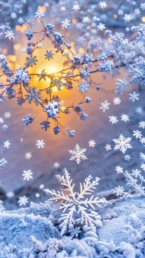 ❄清新白色雪花手机壁纸精选