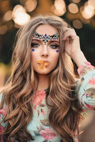 跨境外贸30款现货脸贴钻 额头钻贴 明星同款舞会表演眉心钻石贴