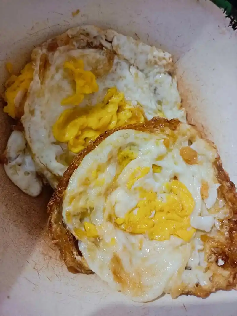 发表的有点晚了给儿子煎的荷包蛋