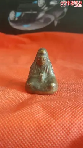 民国小铜佛_铜像/铜佛像_第1张_七七八八铜器收藏