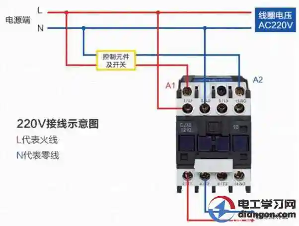 交流接触器的接线方法和窍门图解