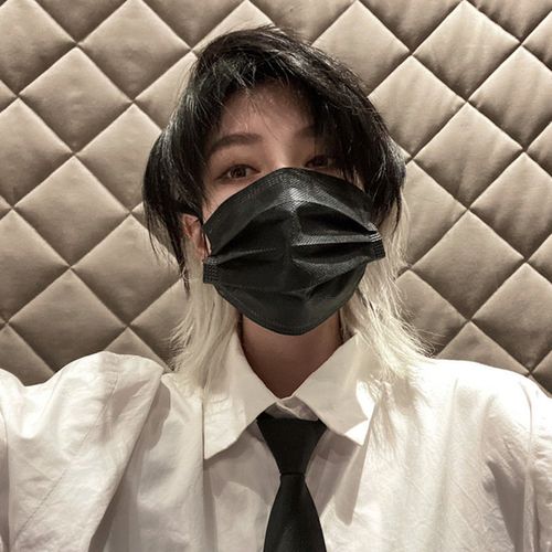 《狼尾鲻鱼头假发男短发日系蓬松韩版帅气逼真男女通用