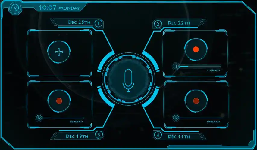 科技感车载界面