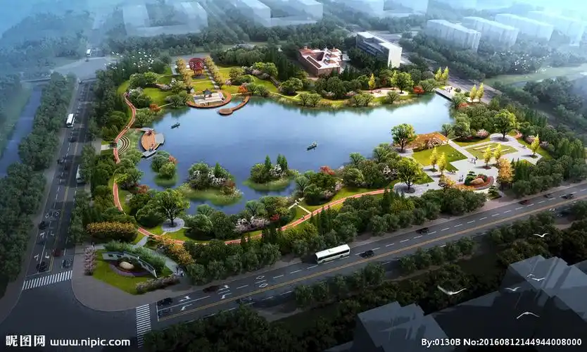 凤阳水系公园设计图__psd分层素材_psd分层素材_设计图库_昵图网nipic