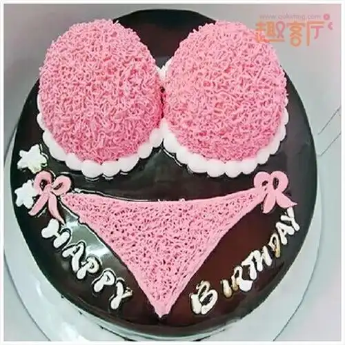 创意比基尼蛋糕图案