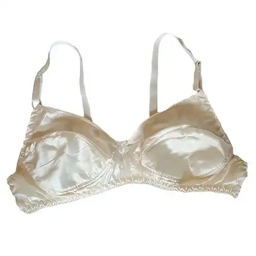超薄款无钢圈无海绵轻薄真丝文胸双面100桑蚕丝内衣女全罩杯大码