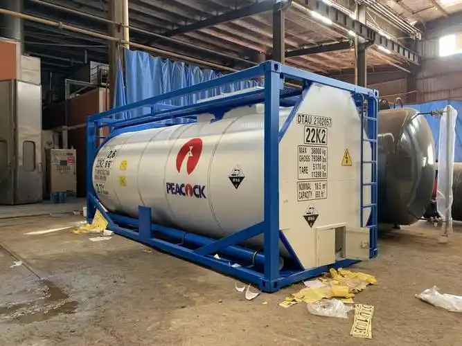 钢衬塑罐式集装箱3类易燃液体罐式集装t7罐式集装箱玉柴东特制造