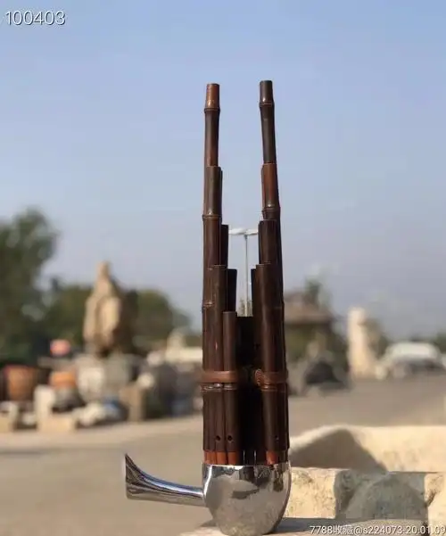 笙:乐器,正常使用,紫竹材质,17管,寓意官升.尺寸高度49