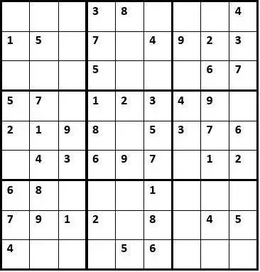 简易数独练习题9个九宫格