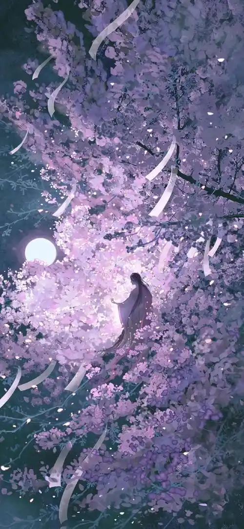 "古风唯美插画手机壁纸"