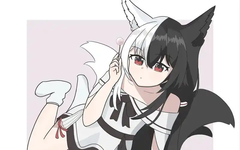 【有栖mana】黑白狐狐哄你睡觉(爱水母人)_哔哩哔哩_bilibili