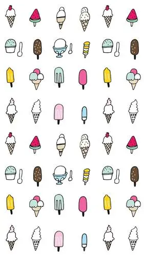 卡通可爱小图案平铺