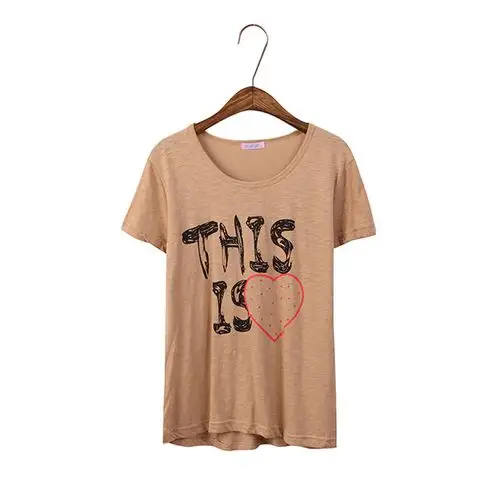 2014春夏新款 时尚个性圆领欧美休闲时尚多种样式t恤