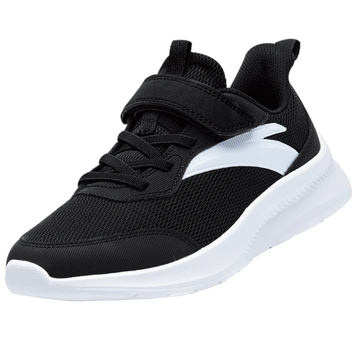 安踏儿童运动鞋男大童鞋子官网旗舰2022春季新款青少年休闲跑步鞋 黑