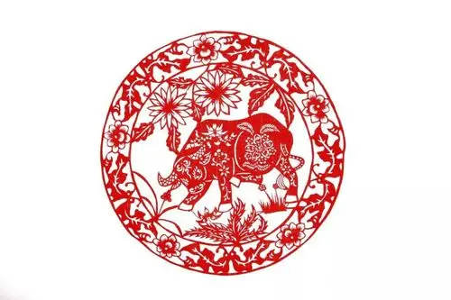 12款牛剪纸欣赏:牛气冲天