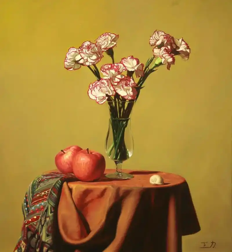 王力静物写实油画作品 艺术家简介 王力,出生于内蒙古呼和浩特 - 抖音