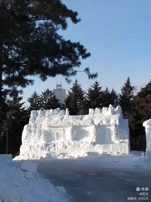 观赏长春南湖公园雪景