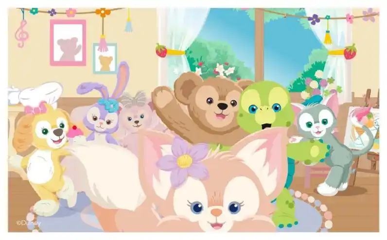 "达菲与他的朋友们"卡通全家福