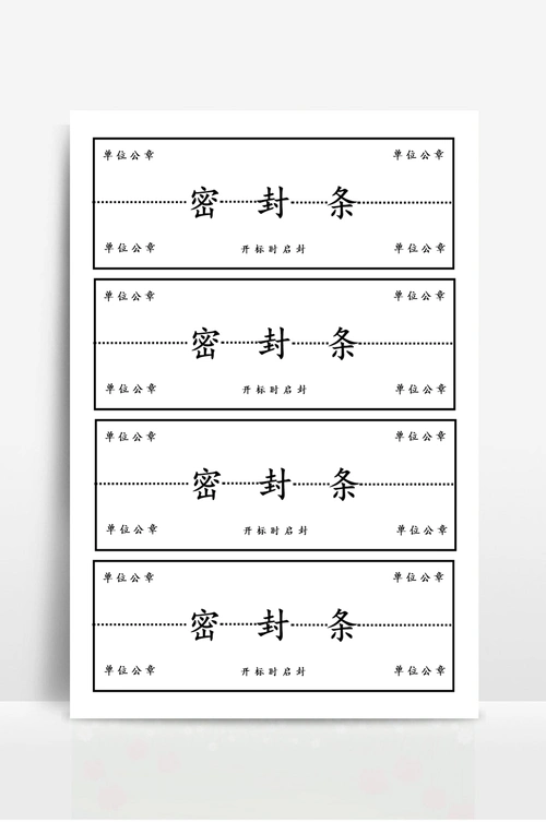 投标书通用密封条