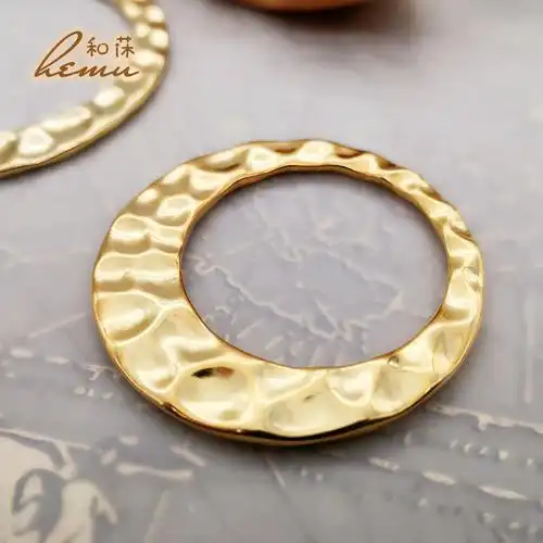 diy饰品配件日本贵和kiwa镀金偏心大号圆环其他diy饰品配件