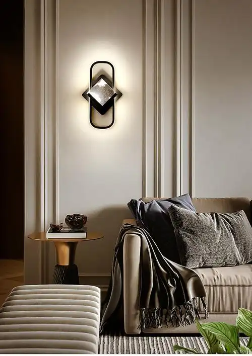 led壁灯卧室床头灯现代简约led北欧轻奢楼梯客厅电视背景墙壁灯tmall