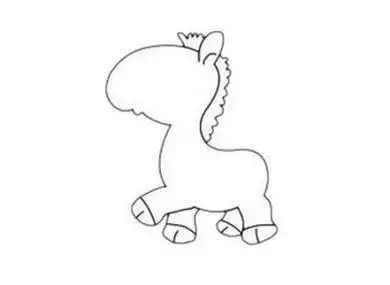 可爱黑白斑马简笔画怎么画