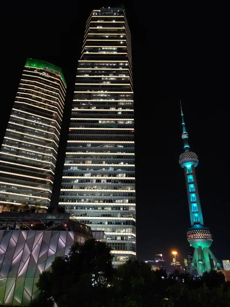 上海陆家嘴夜晚风景一