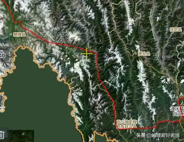 滇藏铁路林芝-香格里拉段可能路线图