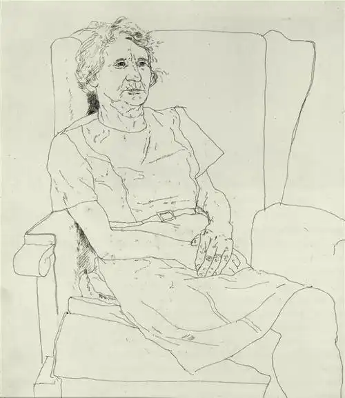 艺术大师霍克尼的超神速写