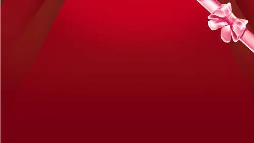 动态红色彩带ppt背景图片