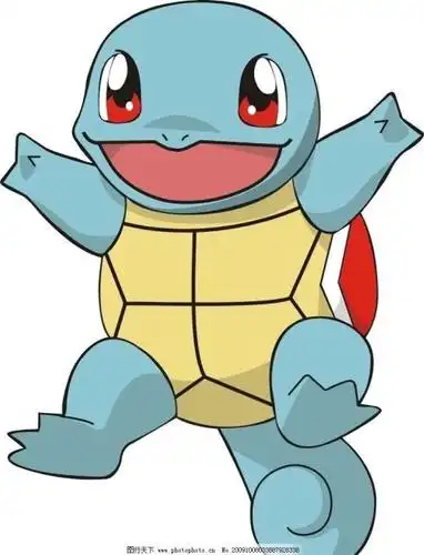 卡通人物简笔画杰尼龟