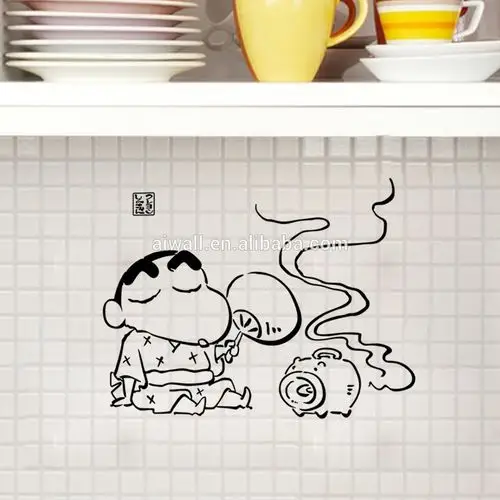 9178 diy wall decal,crayon shin-chan and kichen wall sticker