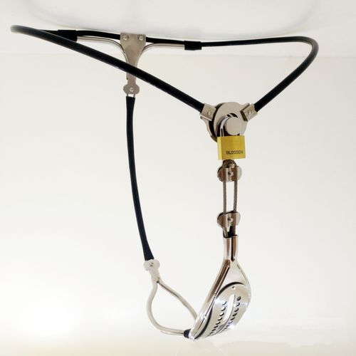 内裤女带少女心情情趣轻便贞操裤防出轨锁铁平角裤