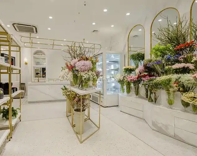 2022鲜花店店面空间装修设计图片_装信通网效果图
