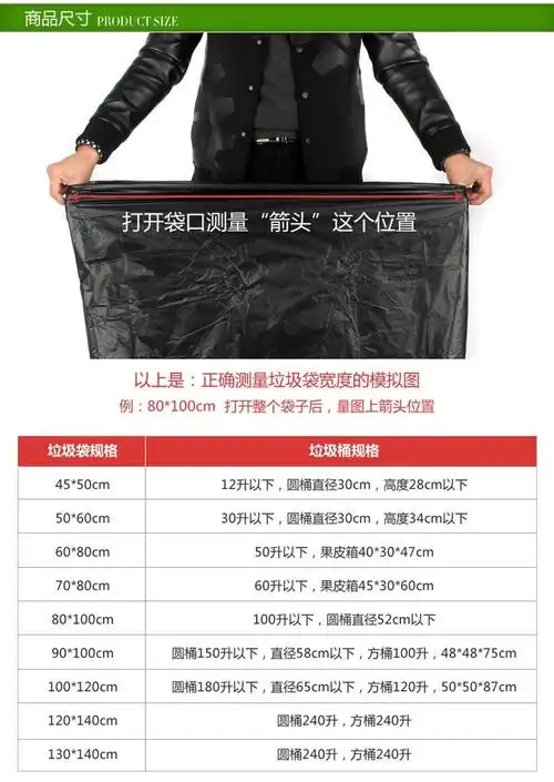 特大超大超级大号垃圾袋白色垃圾袋环卫酒店餐饮垃圾桶黑色废