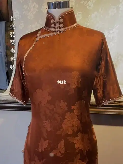 古法平裁一片式手工旗袍